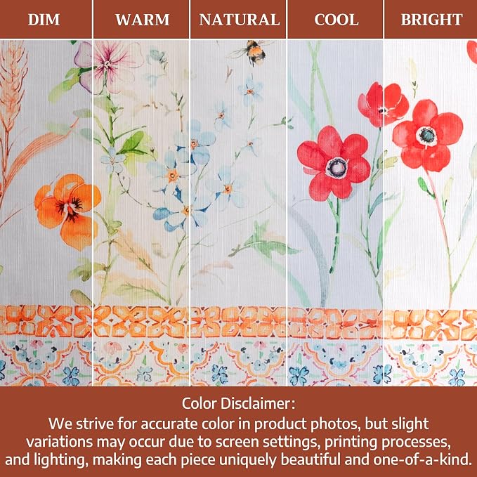 Maison d' Hermine Table Cloth Round Table 100% Cotton 69 Round Inches Tablecloth Reusable Decorative for Dining Kitchen Room Farmhouse Party Home Hotel Restaurant Spring Summer - Summer Whisper