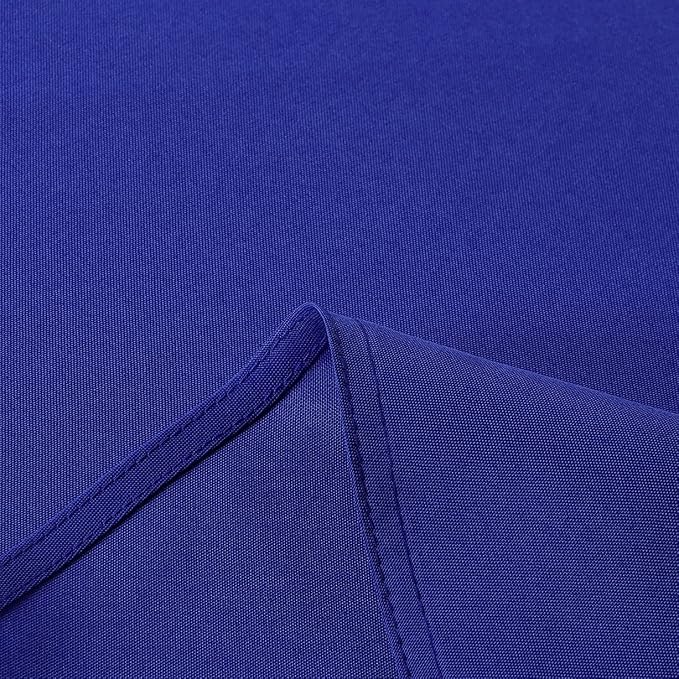 sancua Square Tablecloth - 60 x 60 Inch - Stain and Wrinkle Resistant Washable Polyester Table Cloth, Decorative Fabric Table Cover for Dining Tables, Buffet Parties and Camping, Royal Blue