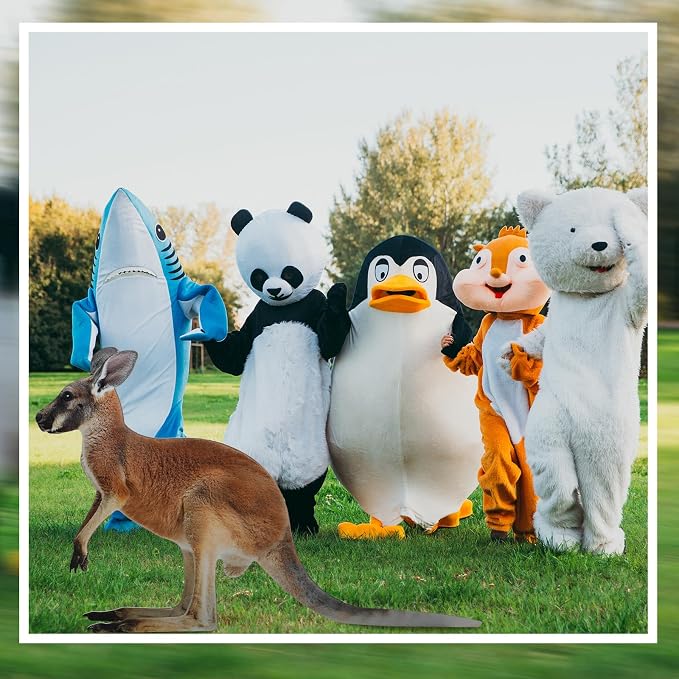 Amyhill 5.2 ft Kangaroo Cardboard Cutout Australian Themed Party Decoration Kangaroo Life-size Stand-up Australia Animal Standee Decoration Backdrop Photo Prop for Wild Animal Birthday Vbs Party Decor