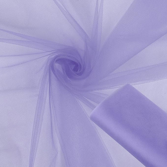 Light Purple Tulle Tape Roll 54 Inch x 10 Yards for DIY Crafts Weddings Sewing DIY Projects Gift Wrap and More - Multiple Colours of Tulle mesh