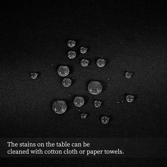 Pesonlook 10 Pack Black Round Tablecloth 90 Inch, Waterproof Polyester Fabric Table Cloth for Round Tables, Stain Wrinkle Resistant Tablecloths Washable Table Cover for Wedding Dining Party Banquet