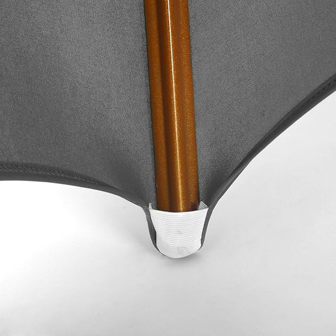 Peomeise 6pcs Stretch Spandex Chair Cover for Wedding Party Dining Banquet Event (Grey, 6)