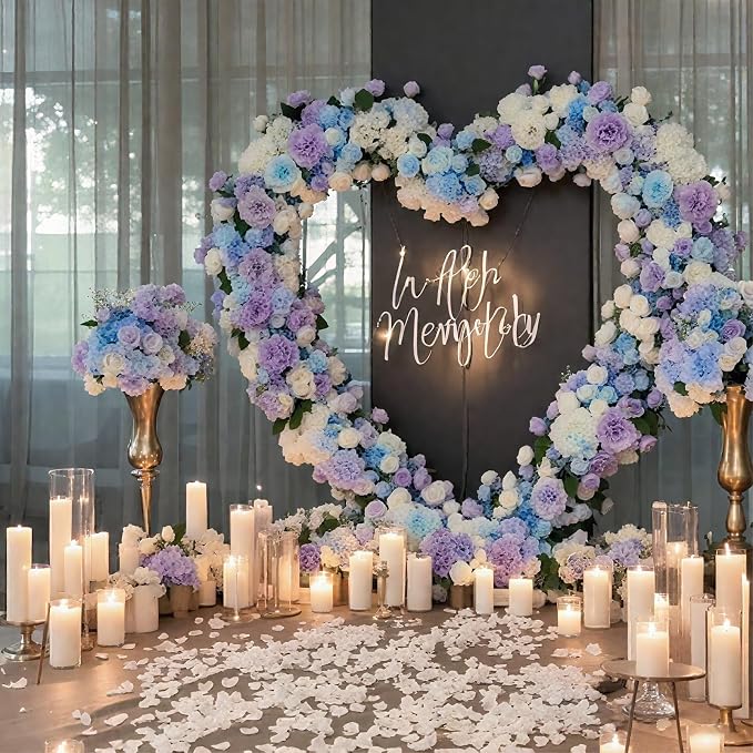 6.2FT Heart Arch Stand for Proposal Wedding Backdrop Stand Wedding Balloon Arch Stand Metal Heart Shaped Arch for Ceremony Valentine's Day Birthday Party Baby Shower Decorations (Golden)