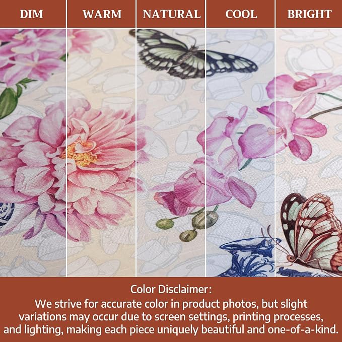 Maison d' Hermine Table Cloth Round Table 100% Cotton 69 Round Inches Tablecloth Reusable Decorative for Dining Kitchen Room Farmhouse Party Home Hotel Restaurant Spring Summer - Canton
