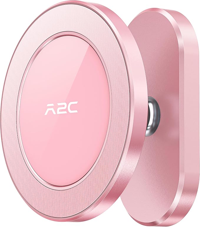 A2C Alloy Magnetic Golf Cart Phone Holder for MagSafe iPhone, Cool Golf Gifts for Female Golfers Her Ladies Women Girls Mom Mother Wife, Romantic Golf Course Accessories Essentials Gadgets (Pink)