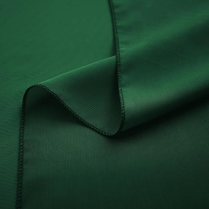 Horbaunal 2 Pack Dark Green Chiffon Table Runners 10FT Sheer Chiffon Runner 29x120 Inches Romantic Boho Rustic Table Runner for Wedding Party Bridal Baby Shower Table Decorations