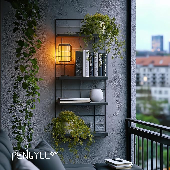 3 Packs 13" Fake Hanging Plants with White Pots for Wall Decor | Artificial Mandala Vine, Indoor/Outdoor Use, for Home Bathroom Bedroom Office Decor, Easy to Clean, Lifelike Appearance