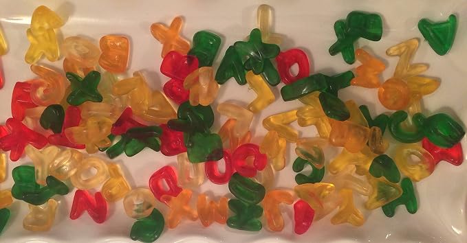 HARIBO Gummi Candy, Alphabet Letters, 5 oz. Bag (Pack of 12)