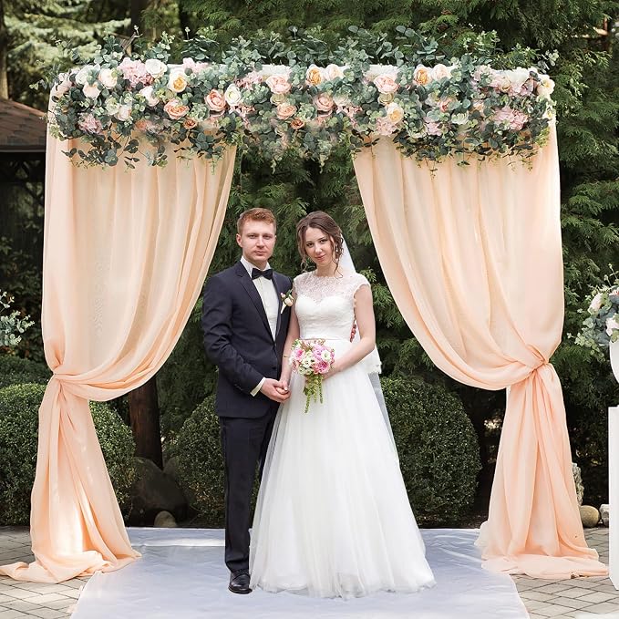 Wokceer 8FT x 8FT Backdrop Stand Heavy Duty Pipe and Drape Kit, Adjustable Square Black Backdrop Stand Metal for Wedding Birthday Party Photo Shoot Background