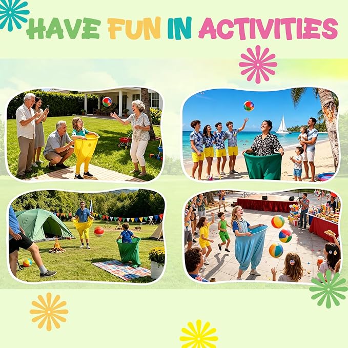 Granny Pants Yard Game,Granny Pants Outdoor Game Tossing Games with Bouncy Balls & Pump for Backyard Parties Field Day Fun Family Adults
