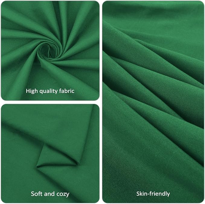 8 Pack Dark Green Round Tablecloth 120 Inch Round Table Cloth, Wrinkle Resistant and Washable Tablecloth Polyester Fabric Table Cloth Round Table Cover for Dining Wedding Banquet Party