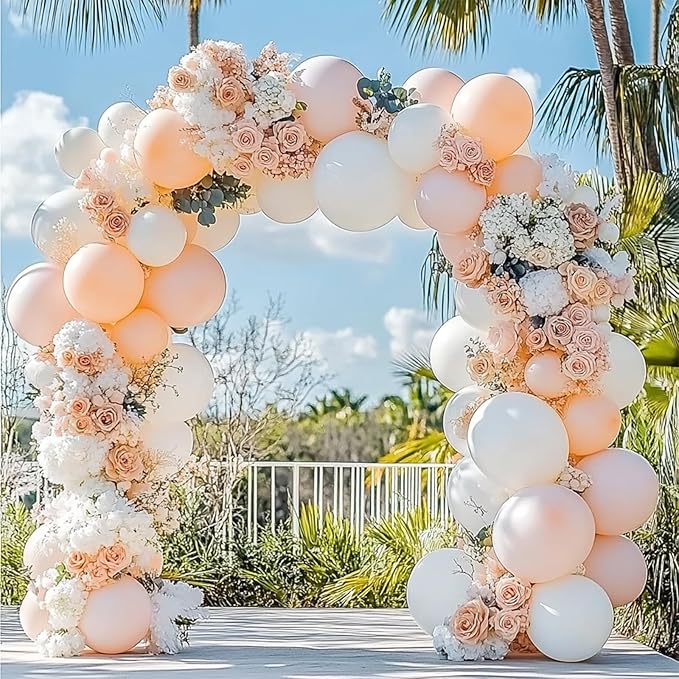 Light Pink Balloons, 98PCS Double Stuffed Blush Balloon Garland Arch Kit, 18/12/10/5 Inch Different Sizes for Birthday Party Graduation Wedding Anniversary Baby Shower Decorations