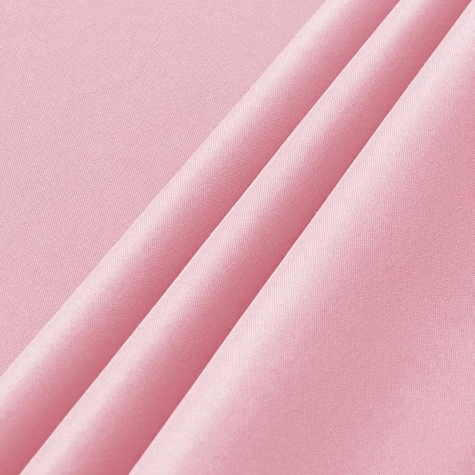 sancua 2 Pack Pink Tablecloth 60 x 102 Inch, Rectangle Table Cloth for 6 Feet Tables - Stain and Wrinkle Resistant Washable Polyester Table Cover for Dining Tables, Valentines Parties