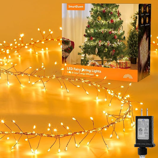 Fairy Lights Plug in for Bedroom Classroom | 10FT 388-LED Classroom Lights Flowing with 14 Modes,Twinkle Lights,Christmas Lights Indoor Outdoor