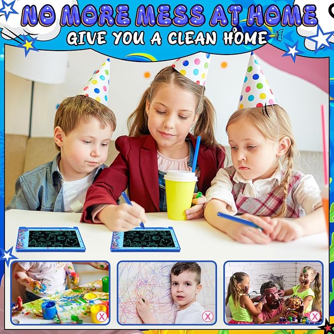 Nezyo 12 Pack Under the Sea Party Favors Lcd Writing Tablet for Kids 4.6 Inch Drawing Tablet Erasable Reusable Electronic Drawing Pads for Ocean Sea Birthday Party Favors Supplies Goodie Bags Stuffers