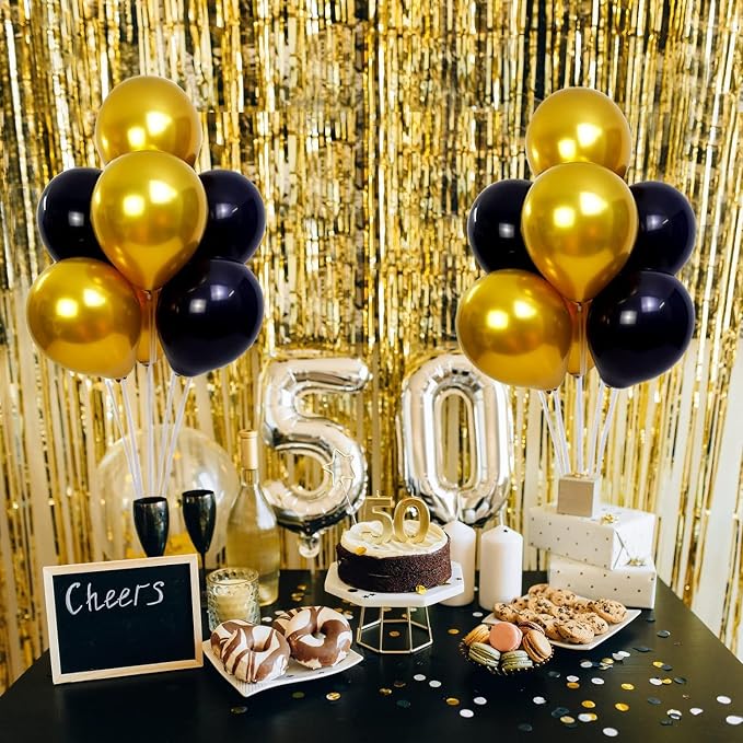 10 Sets Balloon Stand Kits, Balloon Sticks Holder with Base for Table Centerpiece Graduation Birthday Baby Shower Party Decorations