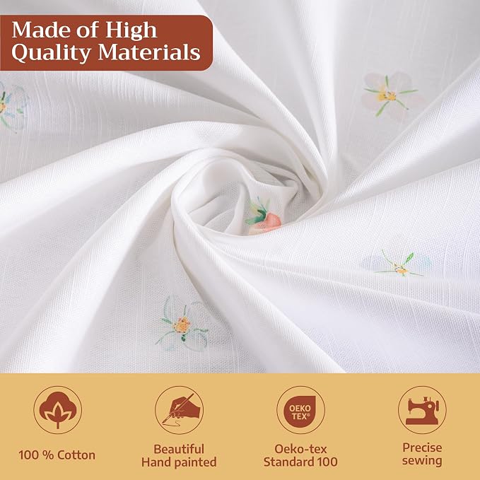 Maison d' Hermine Table Cloth Rectangle Table 100% Cotton 70 x 108 Inches Tablecloth Reusable Decorative for Dining Kitchen Room Farmhouse Party Home Hotel Restaurant Spring Summer - Bunny Party
