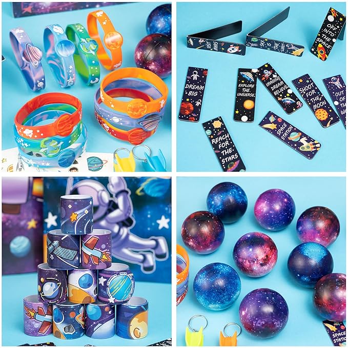 DMIGHT Space Party Favors, Outer Space Themed Birthday Decorations, Astronaut Gift Box for Kids (Space)