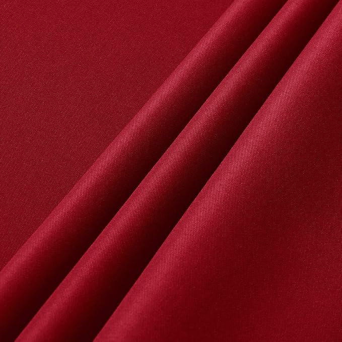 sancua 6 Pack Red Tablecloth 60 x 102 Inch, Rectangle Table Cloth for 6 Feet Tables - Stain and Wrinkle Resistant Washable Polyester Table Cover for Dining Tables, Buffet Parties and Camping