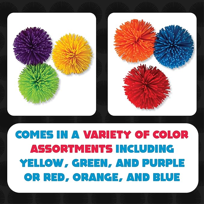 Koosh MINI Balls, Mini Variety 3 Pack - Beach Outdoor Games for Adults and Family, Fidget Toys, Koosh Balls, Screen-Free, Ages 3+