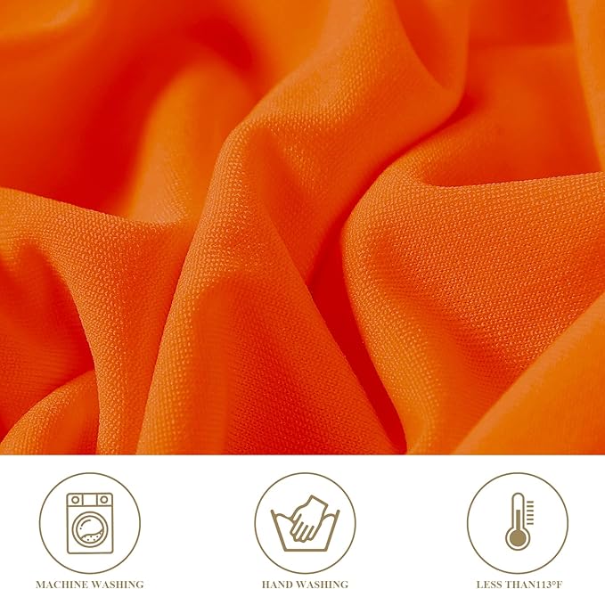 magalo 12 Pack Orange Spandex Folding Waterproof Chair Cover, Stretch Chair Cover Protector for Wedding, Party, Dining Banquet and Other Special Events