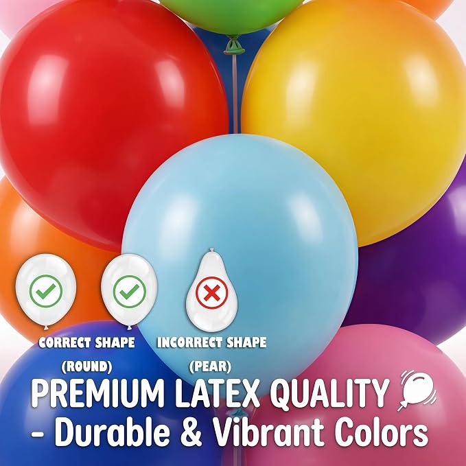 Balloon Column Kit Set of 2 With Balloons Assorted Color - Balloon Stand with Base&Pole,Balloon Tower Backdrop Decoration for Wedding, Baby Shower, Birthday Party, or Bachelorette Parties