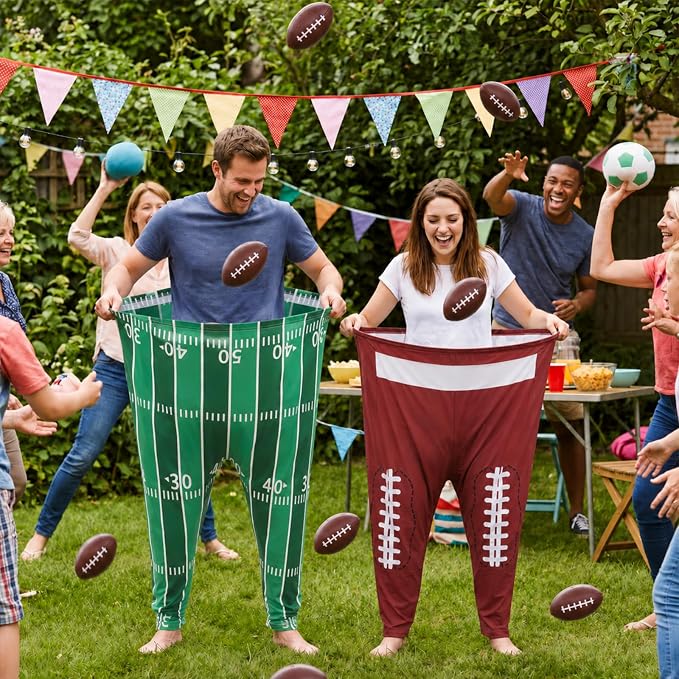 Granny Pants Yard Game, Baseball Soccer Game Outdoor Party Toss with 2.5 Inch Durable High-Bounce Balls, No Inflation Needed, Wind-Resistant for Backyard, Family Reunion & Easter