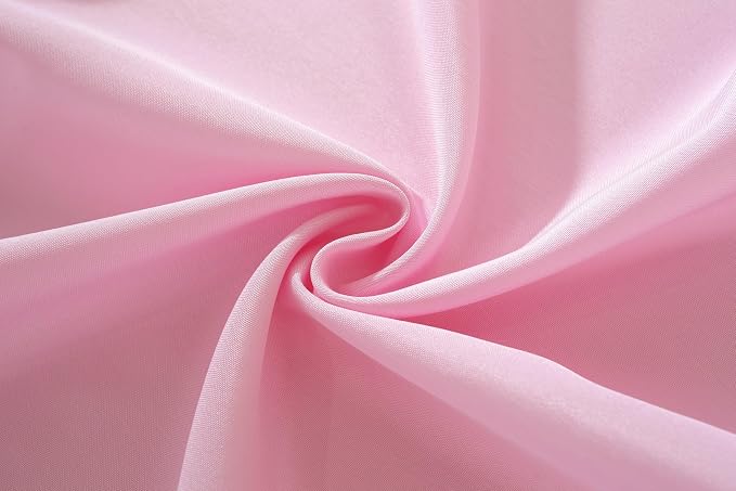 10 Pack Round Tablecloth 90 Inch Pink Tablecloth, Polyester Fabric Washable Table Cloth for Home, Party, Wedding or Restaurant Use.