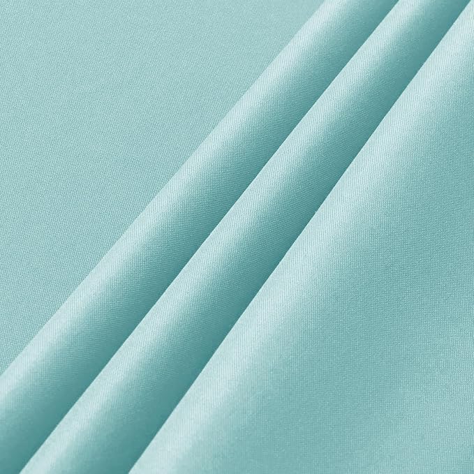 sancua 2 Pack Turquoise Tablecloth 60 x 102 Inch, Rectangle Table Cloth for 6 Feet Tables - Stain and Wrinkle Resistant Washable Polyester Table Cover for Dining Tables, Buffet Parties and Camping