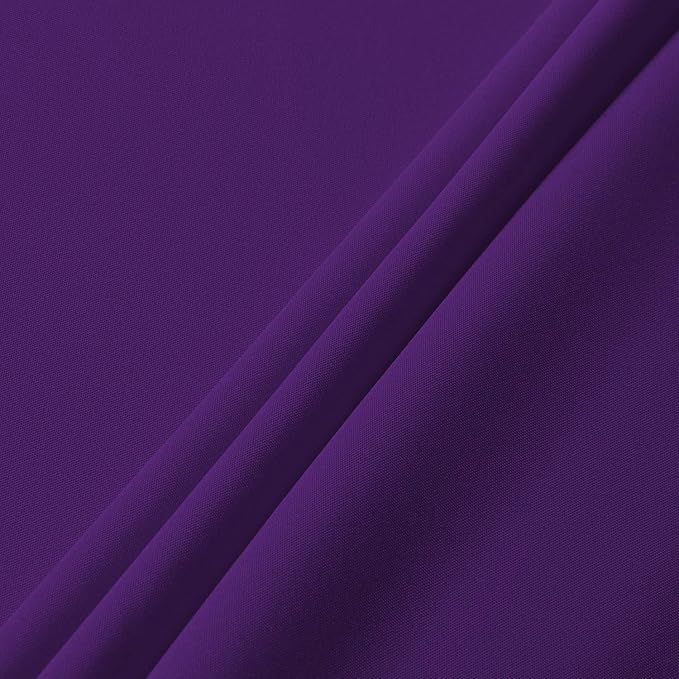 sancua Round Tablecloth - 80 Inch - Water Resistant Spill Proof Washable Polyester Table Cloth Decorative Fabric Table Cover for Dining Tables, Buffet Parties and Camping, Purple