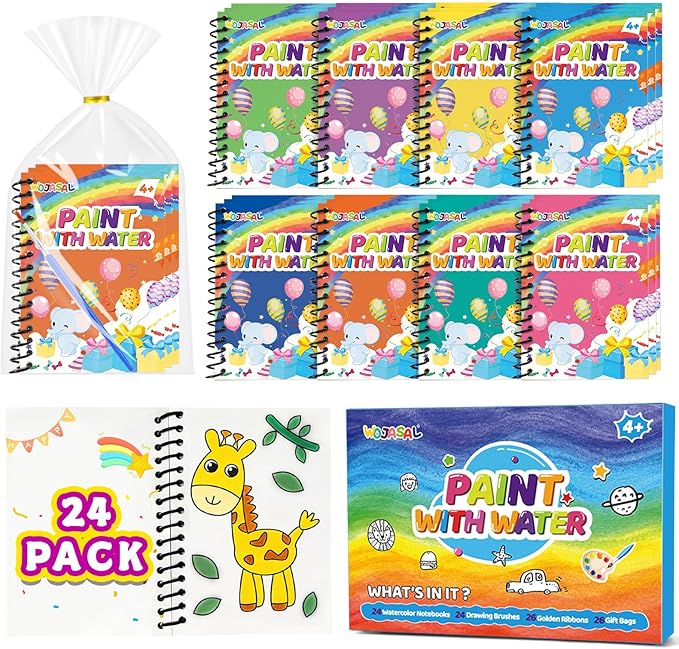 24 Pack Coloring Books Party Favors for Kids Ages 4-8 Brithday Party Favor Goodie Bags Stuffers for Kids Students Birthday Return Gifts Classroom Prizes Art Crafts