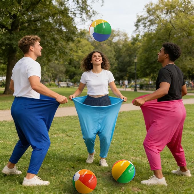 Granny Pants Yard Game Set,Outdoor Party Game Granny Pants Outdoor Game with Bouncy Balls and Air Pump Fun Family Reunion Backyard Games for Groups