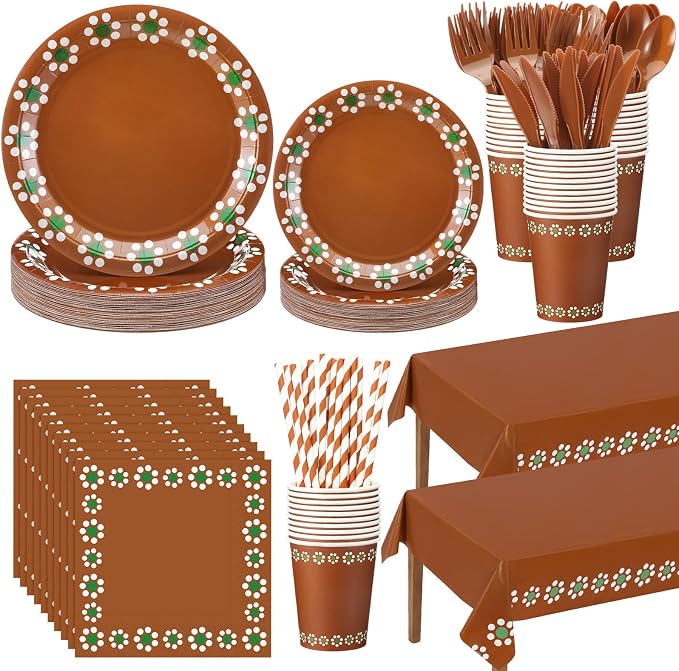Vesici 452 Pcs Cielito Lindo Party Decoration Platos De Barro Mexicanos Mexican Plates Fiesta Tablecloth Talavera Paper Napkins Clay Cups Tableware Set for Cinco De Mayo Baby Shower Wedding, Serve 50