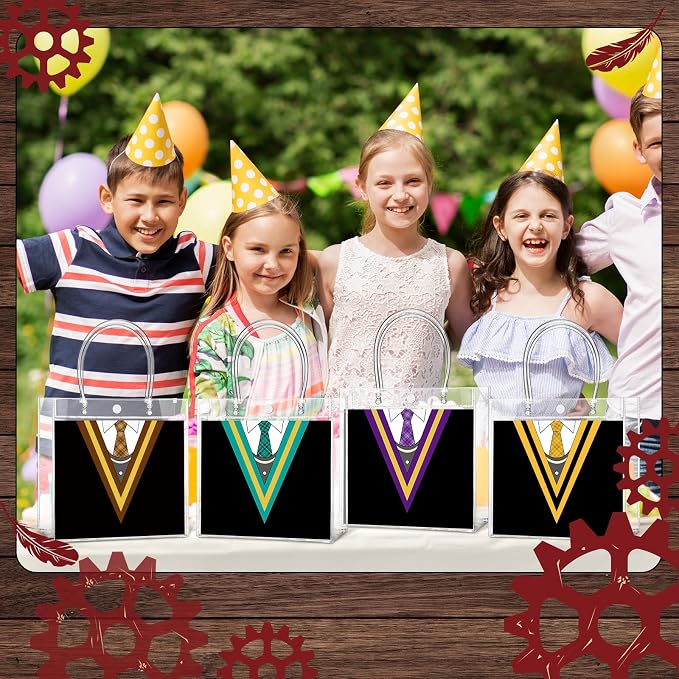 Teenyyou 24 Pcs Magical Wizard Party Favor Bags with Handle Magical Wizard School Party Favors Bags for Gift Decor for Kids Boy Girl Birthday Supplies