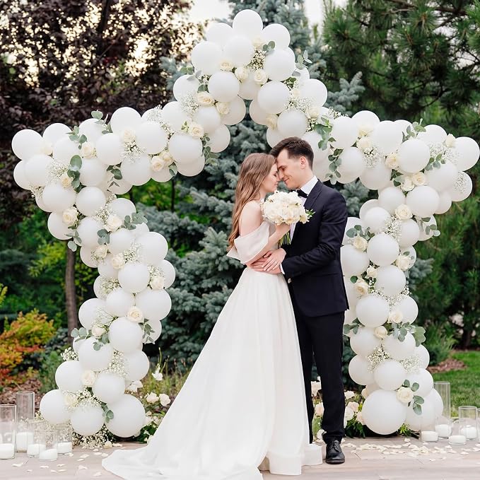 Silipull Star Gaint 8 ft Arch Backdrop Stand Kit Easy Assembly Metal Frame for Wedding Ceremony Entrance, Bridal Photo Booth, Birthday Baby Shower Decor Graduation Dance Photo Walls