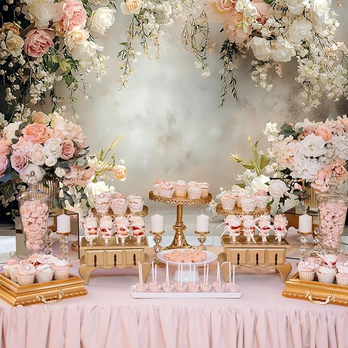 Baocicco 15x10ft Vinyl Flowers Wall Photography Backdrop Vinatage Wall White Pink Floral European Style Background Outdoor Wedding Birthday Party Banner Supplies Garden Home Decor Studio Props