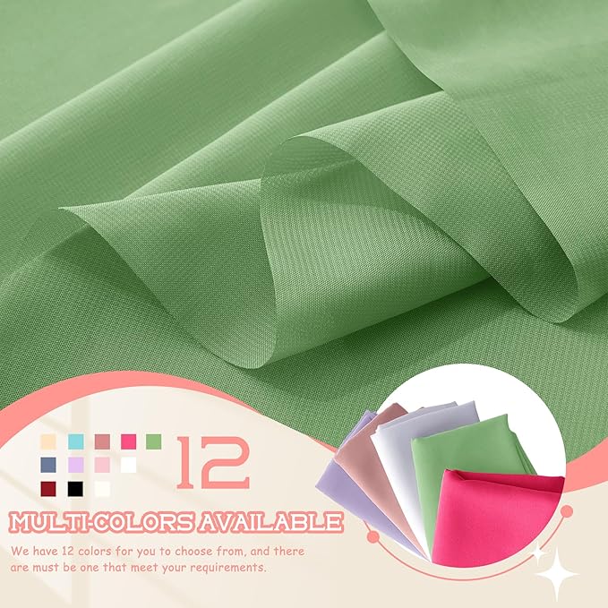 VACVELT Sage Green Chiffon Fabric by The Yard, 60 Inch Wide Chiffon Sheer Fabric Bolt Wedding Draping Fabric, Soft Chiffon Fabric for Wedding Arch Draping Backdrop, Party Decoration (Pre-Cut, 1 Yard)