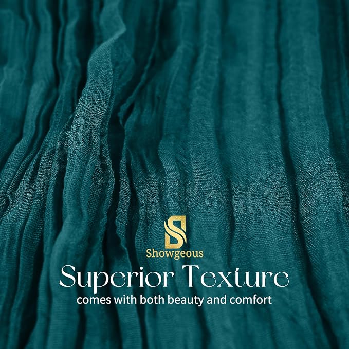 30 Pack Teal Cheesecloth Table Runner 17 x 108 inch Boho Gauze Table Runner Rustic Sheer Cheese Cloth Table Decorations for Wedding Party Baby Bridal Shower Birthday Holiday Home