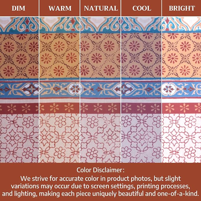 Maison d' Hermine Table Cloth Rectangle Table 100% Cotton 70 x 140 Inches Fall Tablecloth Reusable Everyday Use for Thanksgiving Christmas Decorations Dining Farmhouse Party (Romane)