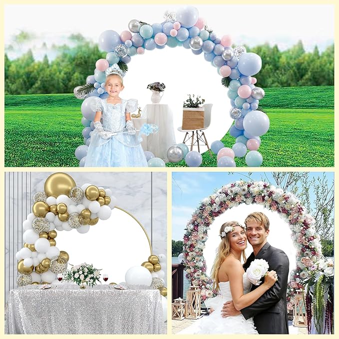 Diameter 7.2ft Universe Neptune Round Backdrop Cover Cosmic Outer Space Planet Photography Background Solar System Backgrounds for Kids Birthday Party Decor Adults Portrait Photo Booth Props