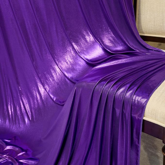 20x10 ft Wrinkle Free Purple Sequin Backdrop Curtain for Parties,Thick Not Fall-Off Glitter Backdrop Drapes,4 Panels 5x10ft Shimmer Photo Back Drop Cloth for Wedding Birthday Photography Background