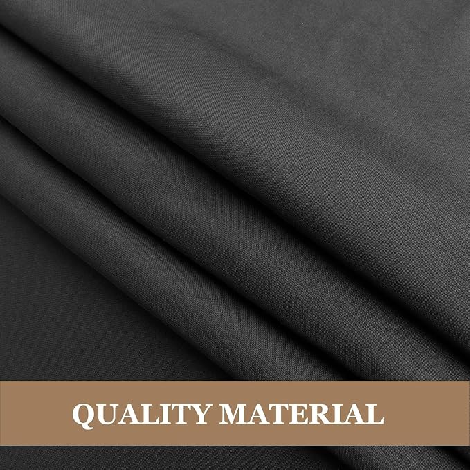 8 Pack Black Round Tablecloths 90 Inch, Premium Soft Polyester Table Cloth, Water Resistant & Wrinkle Free, Washable Circular Fabric Covers for Weddings, Parties, Banquets and Dining Tables