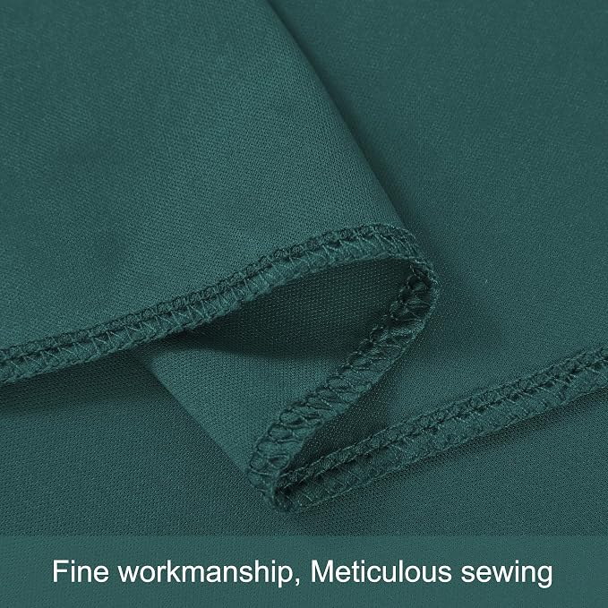 4 Panels Hunter Green Backdrop Curtains for Wedding Party Wrinkle Free Backdrops Curtain Drapes Fabric Decorations Photo Back Drop Cloth for Baby Shower Photography Stage Reception 20ft(W) x 12ft(H)