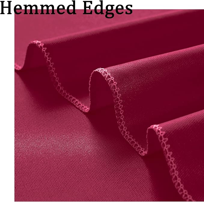 20ft x 10ft Wrinkle Free Maroon Backdrop Curtains for Parties, Thick Fabric Burgundy Backdrop Drapes for Wedding Background Baby Shower Birthday Parties
