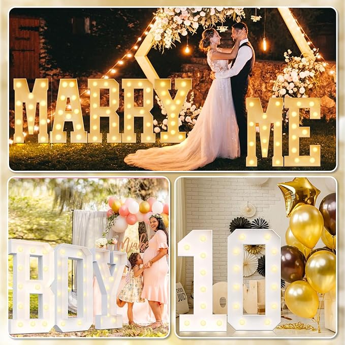 Ledido 4FT Marquee Light Up Letters V, Easy to Assemble Marquee Letters 4 Feet Tall for Indoor & Outdoor Events, Large Lighted Letter for Birthday Graduation Baby Shower Anniversary Party Decorations