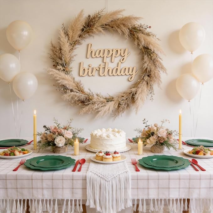 COLOSUS 60Pcs Green Plastic Plates, Green plastic Party Plates, green plates for party,Heavy Duty 30 Dinner plate 10.5” and 30 Salad/Dessert Plate 8.25” for St. Patrick's Day,wedding