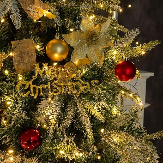 2 Pack Green Wire Fairy Lights Plug in 100Ft 300 LED Warm White Twinkle Lights LED String Lights with Remote for Christmas Tree Bedroom Living Room Wall Patio Party Decoration