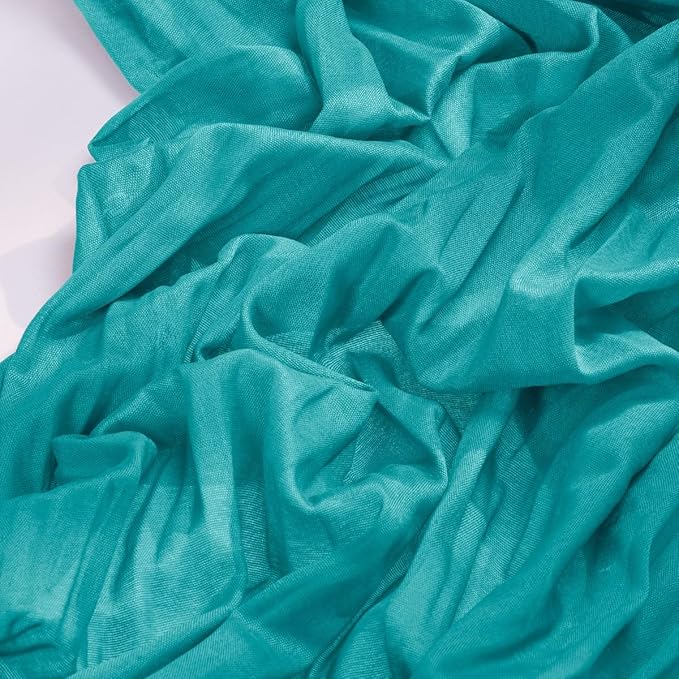 Socomi 3pcs Teal Blue Spring Cheesecloth Table Runner Boho Rustic Gauze 120 inch 10FT Cheese Cloth Runner for Wedding Party Baby Shower Birthday Home Decor