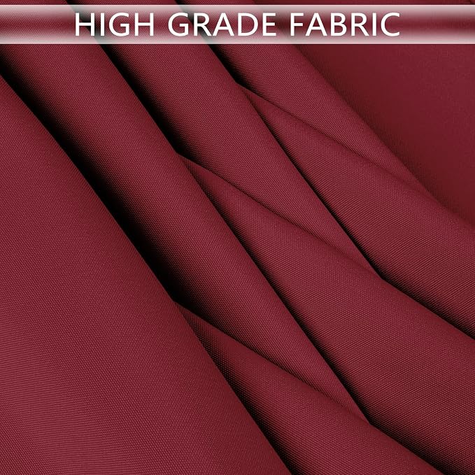 8 Packs 120 Inch Burgundy Round Tablecloth in Diameter, Washable Polyester Fabric Tablecloths, Wrinkle Resistant Table Cloth for Wedding Party Banquet Dining