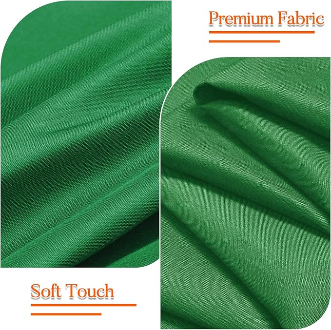 10 Pack Green Round Tablecloth 90 Inch Round Table Cloth Wrinkle Resistant Green Table Cloth Washable and Reusable Polyester Fabric Table Covers for Banquet Wedding Party Dining Buffet